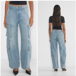 Denim Forum The '90s Millie Hi-rise Cargo Jeans